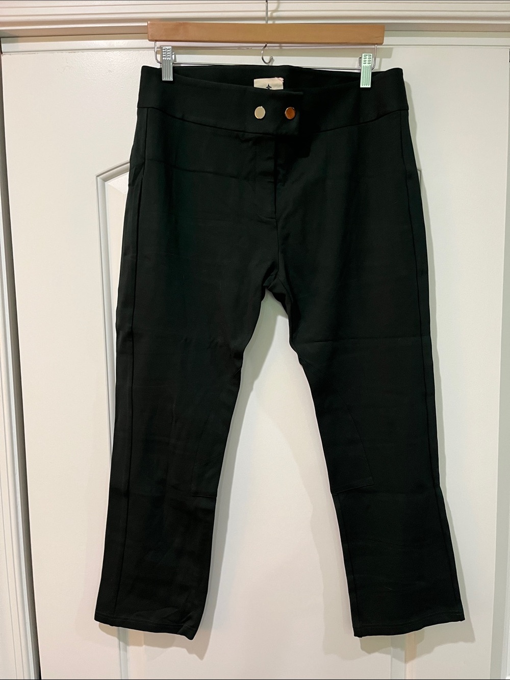 Dark green cropped ‘riding’ pants